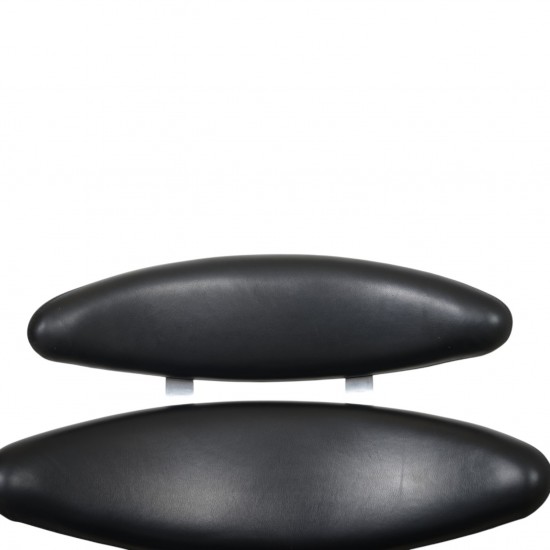 Erik Jørgensen Corona stol i sort læder 2010'erne