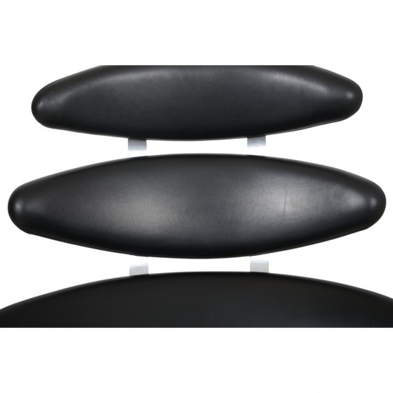 Erik Jørgensen Corona stol i sort læder 2010'erne