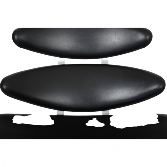 Erik Jørgensen Corona stol i sort læder 2010'erne