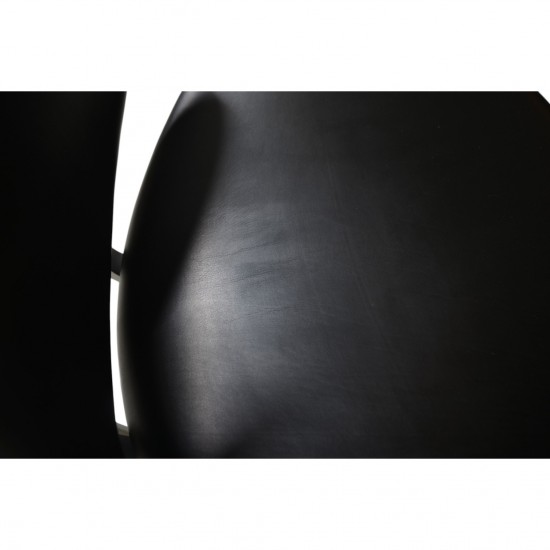 Erik Jørgensen Corona stol i sort læder 2010'erne