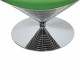 Verner Panton Wire cone chair i grønt stof 1989