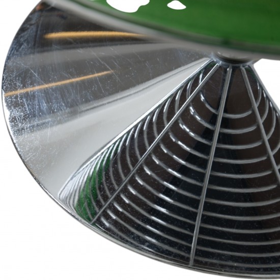 Verner Panton Wire cone chair i grønt stof 1989