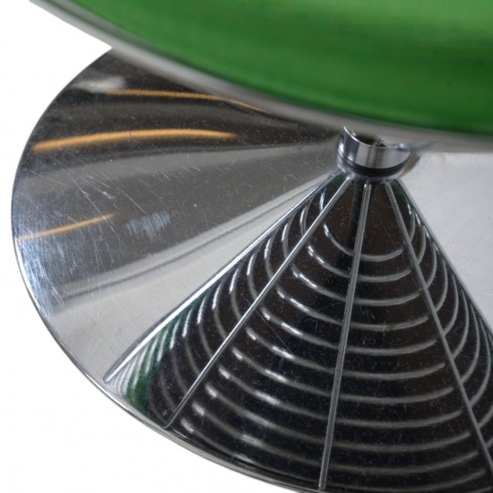 Verner Panton Wire cone chair i grønt stof 1989