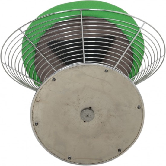 Verner Panton Wire cone chair i grønt stof 1989