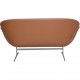 Arne Jacobsen Svane sofa nybetrukket med Cognac classic læder 2001