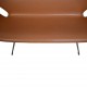 Arne Jacobsen Svane sofa nybetrukket med Cognac classic læder 2001