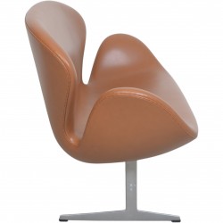 Arne Jacobsen Svane sofa nybetrukket med Cognac classic læder 2001