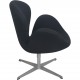Arne Jacobsen Svane stol i sort Hallingdal stof 2006