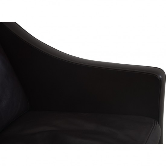 Børge Mogensen 2208 2-personers sofa i mørke brunt læder 1990'erne