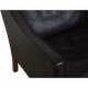 Børge Mogensen 2208 2-personers sofa i mørke brunt læder 1990'erne