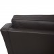 Børge Mogensen 2208 2.personers sofa i mørke brunt læder 1990'erne