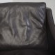 Børge Mogensen 2208 2.personers sofa i mørke brunt læder 1990'erne
