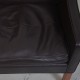 Børge Mogensen 2208 2.personers sofa i mørke brunt læder 1990'erne