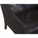 Børge Mogensen 2208 2.personers sofa i mørke brunt læder 1990'erne
