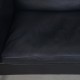 Børge Mogensen 2212 2.personers sofa i sort læder 1980'erne