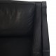 Børge Mogensen 2212 2.personers sofa i sort læder 1980'erne