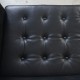 Børge Mogensen Tremmesofa i sort læder 1970'erne