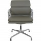 Charles Eames EA208 stol nybetrukket med grønt læder 2006