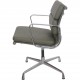 Charles Eames EA208 stol nybetrukket med grønt læder 2006