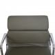 Charles Eames EA208 stol nybetrukket med grønt læder 2006