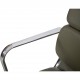 Charles Eames EA208 stol nybetrukket med grønt læder 2006