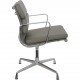 Charles Eames EA208 stol nybetrukket med grønt læder 2006
