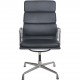 Charles Eames EA209 stol i sort læder 2006