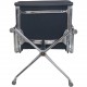 Charles Eames EA209 stol i sort læder 2006