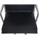 Charles Eames EA209 stol i sort læder 2006