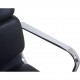 Charles Eames EA209 stol i sort læder 2006