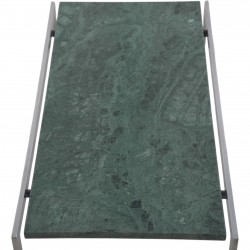 Fabricius og Kastholm sidebord af grøn marmor 1960'erne