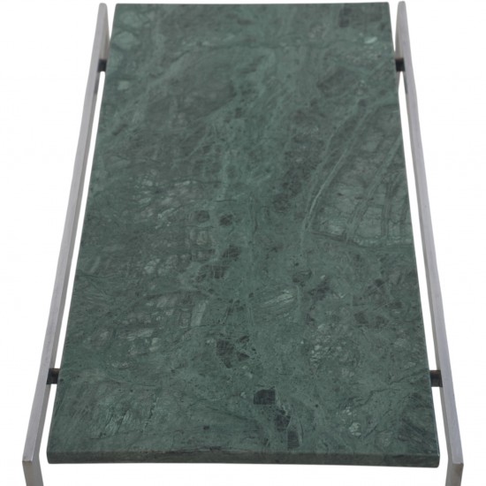 Fabricius og Kastholm sidebord af grøn marmor 1960'erne