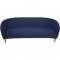 Finn Juhl Lillemor 3-personers sofa i blåt Hallingdal stof 2010'erne