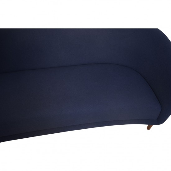 Finn Juhl Lillemor 3-personers sofa i blåt Hallingdal stof 2010'erne