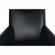 Hans Wegner Ox chair med skammel i sort læder 2001