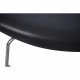 Hans Wegner Ox chair med skammel i sort læder 1990'erne