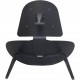 Hans Wegner CH07 Shell stol i gråt stof 2010'erne