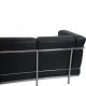 Le Corbusier LC2 3-personers sofa i sort læder 2000'erne