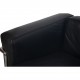 Le Corbusier LC2 3-personers sofa i sort læder 2000'erne