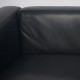 Le Corbusier LC2 3-personers sofa i sort læder 2000'erne