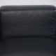 Le Corbusier LC2 3-personers sofa i sort læder 2000'erne