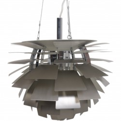 Poul Henningsen stål Kogle lampe 48 Cm 2000'erne