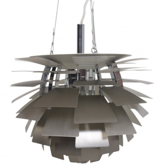 Poul Henningsen stål Kogle lampe 48 Cm 2000'erne