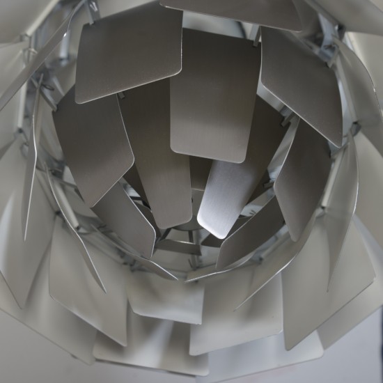 Poul Henningsen stål Kogle lampe 48 Cm 2000'erne