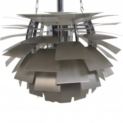 Poul Henningsen stål Kogle lampe 48 Cm 2000'erne