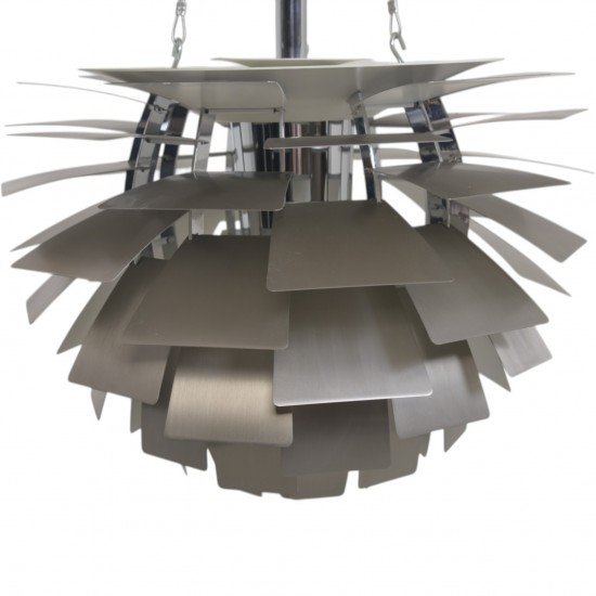 Poul Henningsen stål Kogle lampe 48 Cm 2000'erne