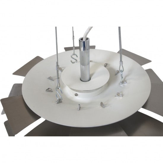 Poul Henningsen stål Kogle lampe 48 Cm 2000'erne