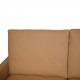 Poul Kjærholm PK31 3-personers sofa nybetrukket med nevada sand anilin læder 1970'erne