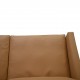 Poul Kjærholm PK31 3-personers sofa nybetrukket med nevada sand anilin læder 1970'erne