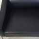 Arne Jacobsen 3303 3.personers lufthavnssofa i sort læder 1987